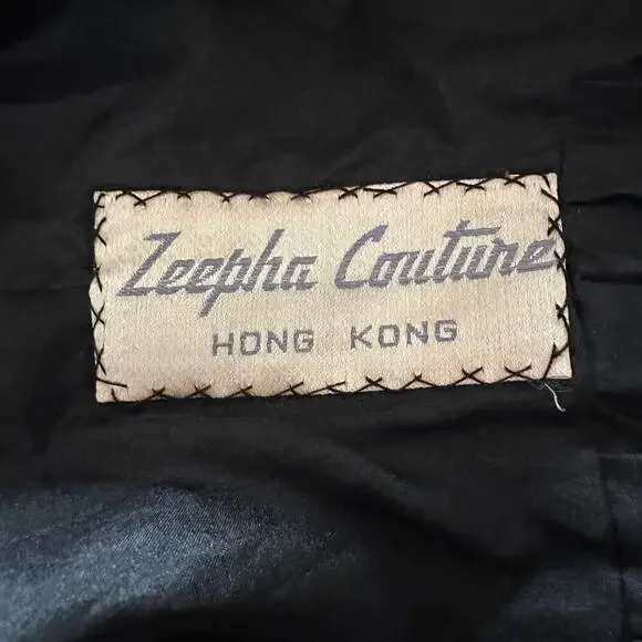 Vintage Sequin Strapless Maxi Dress with Shawl by Zeepha Couture Party Dress - Picture 9 of 9